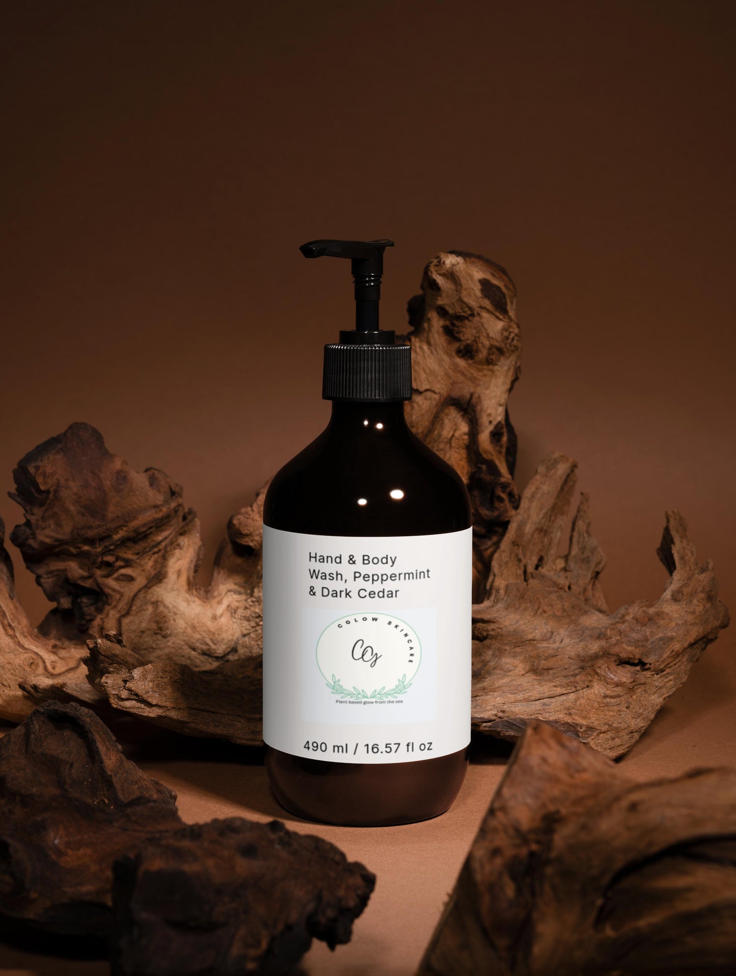 Hand & Body Wash, Peppermint & Dark Cedar  490 ml / 16.57 fl oz