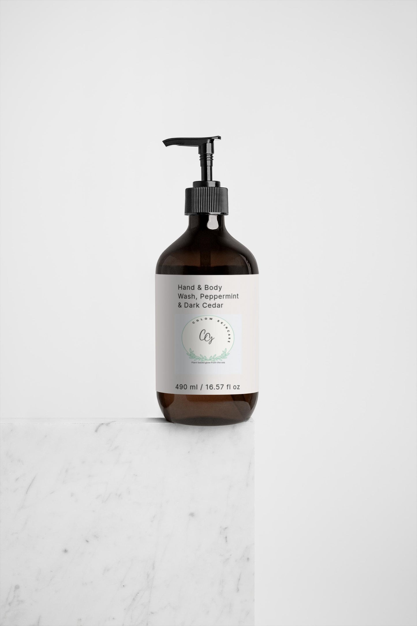 Hand & Body Wash, Peppermint & Dark Cedar  490 ml / 16.57 fl oz