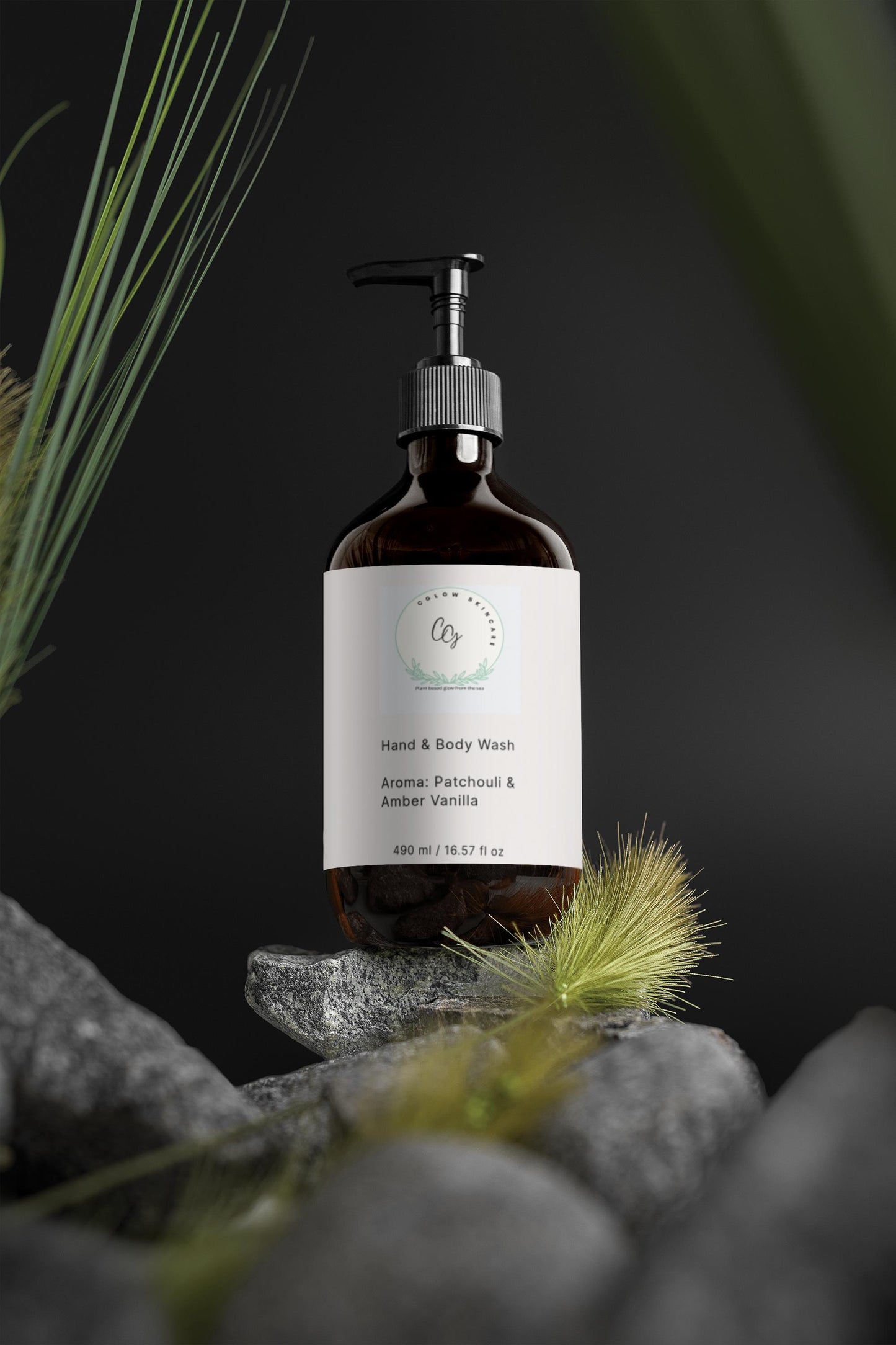 Hand & Body Wash, Patchouli & Amber Vanilla  16.57 fl oz